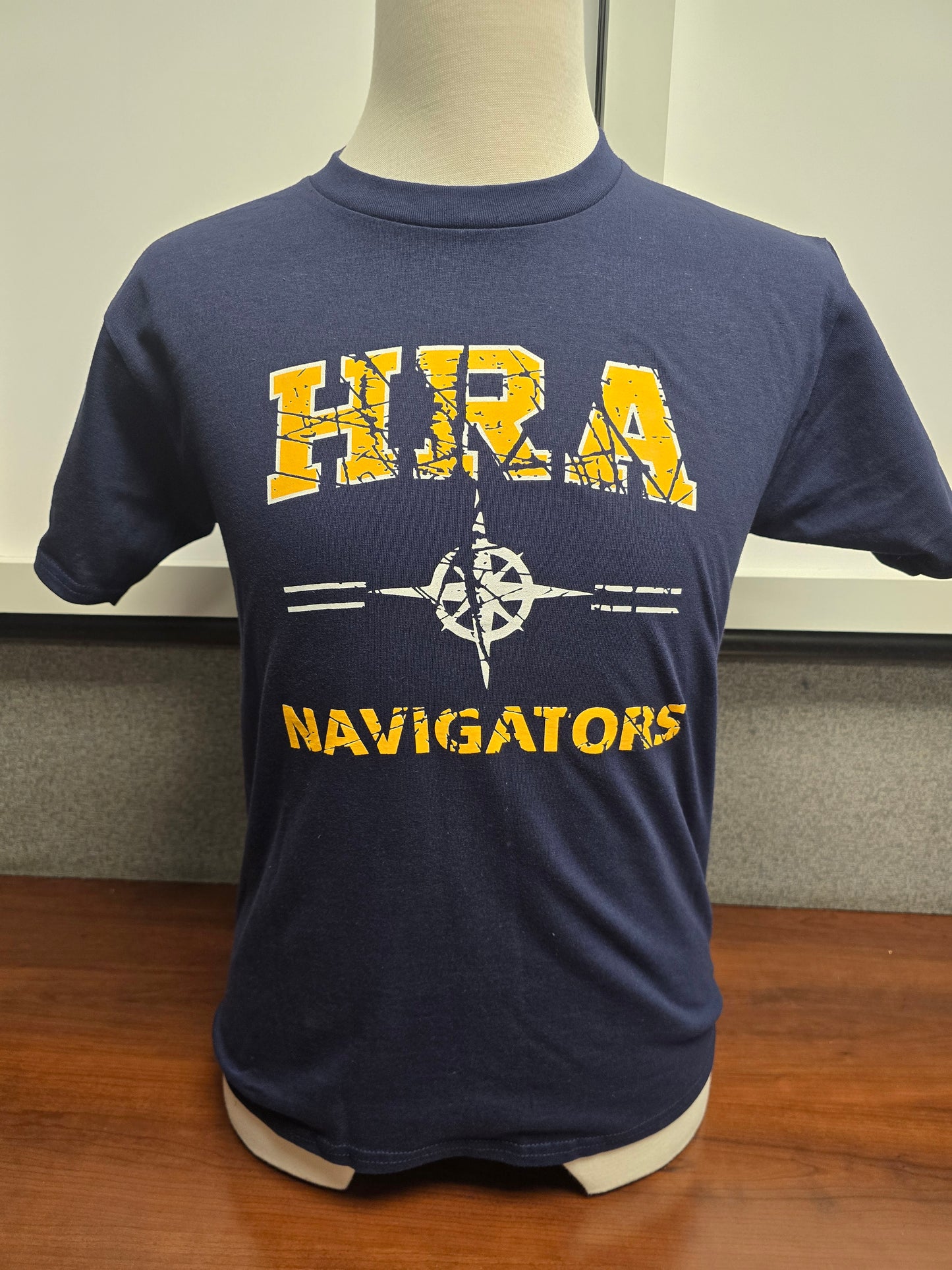 T-shirt Short-sleeve Blue Distressed