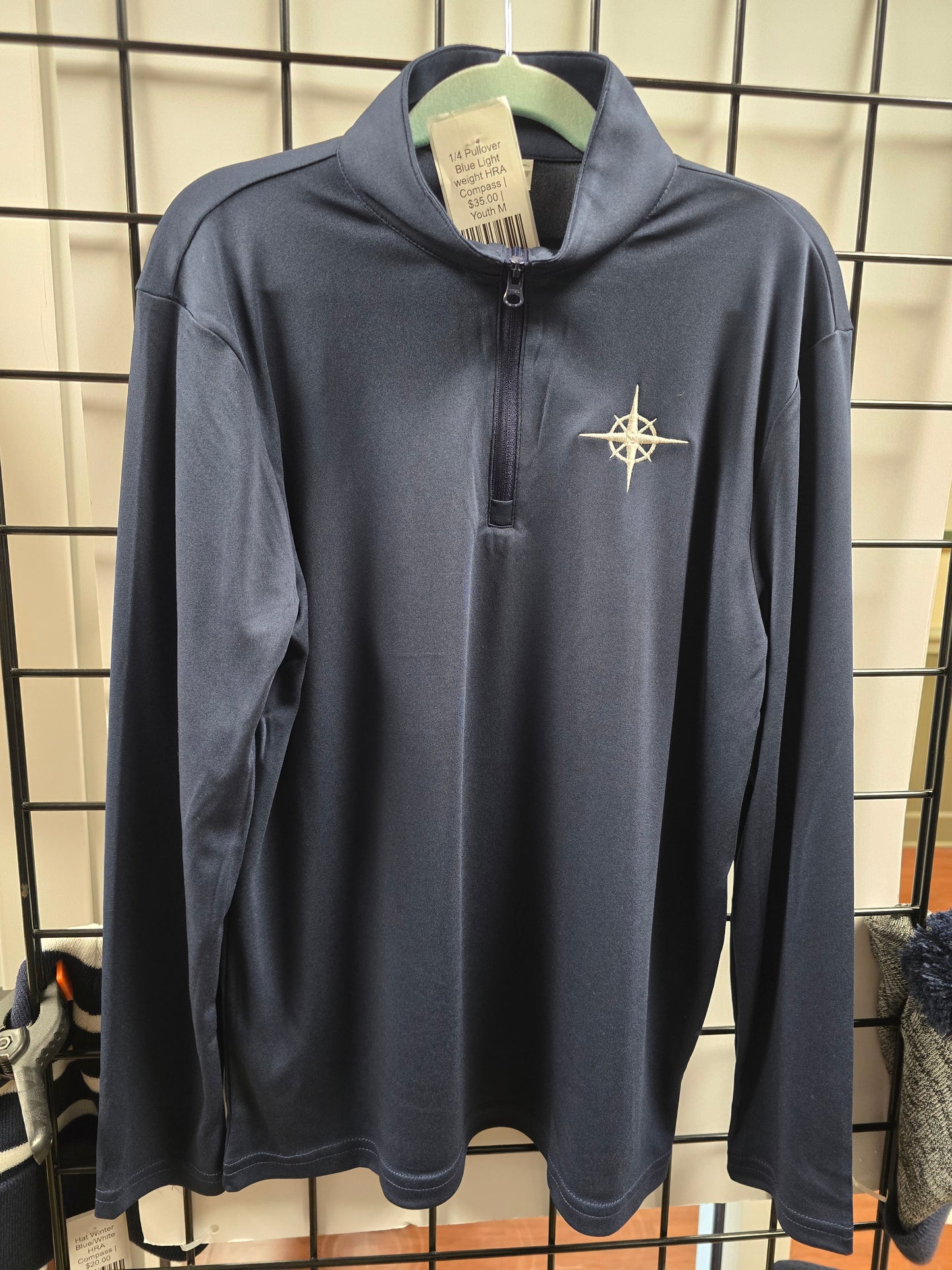 1/4 Pullover Blue Light weight HRA Compass