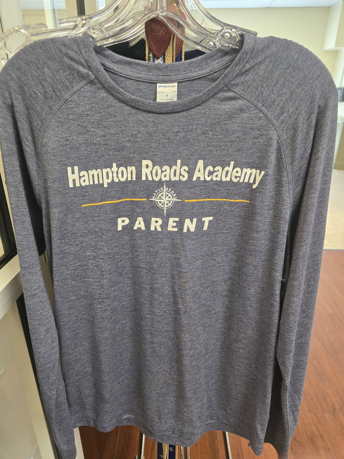 T-shirt Long-sleeve Heathered Blue Light weight HRA Parent