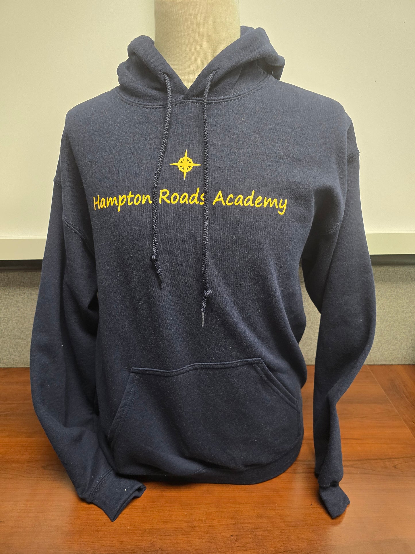 Sweatshirt Hoodie Heavyweight Blue Hampton Roads Academy
