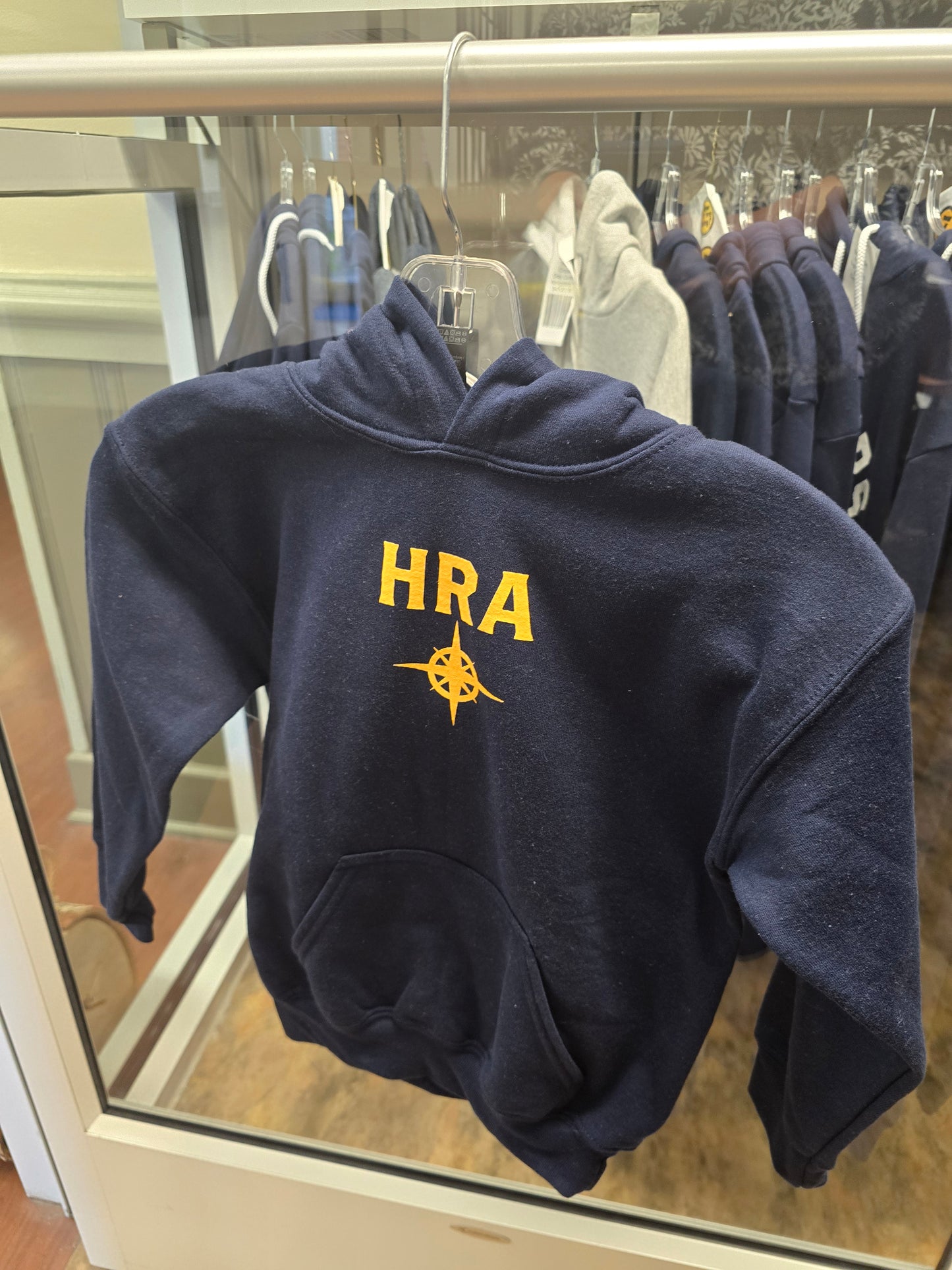 Sweatshirt Hoodie Heavyweight Blue HRA Compass