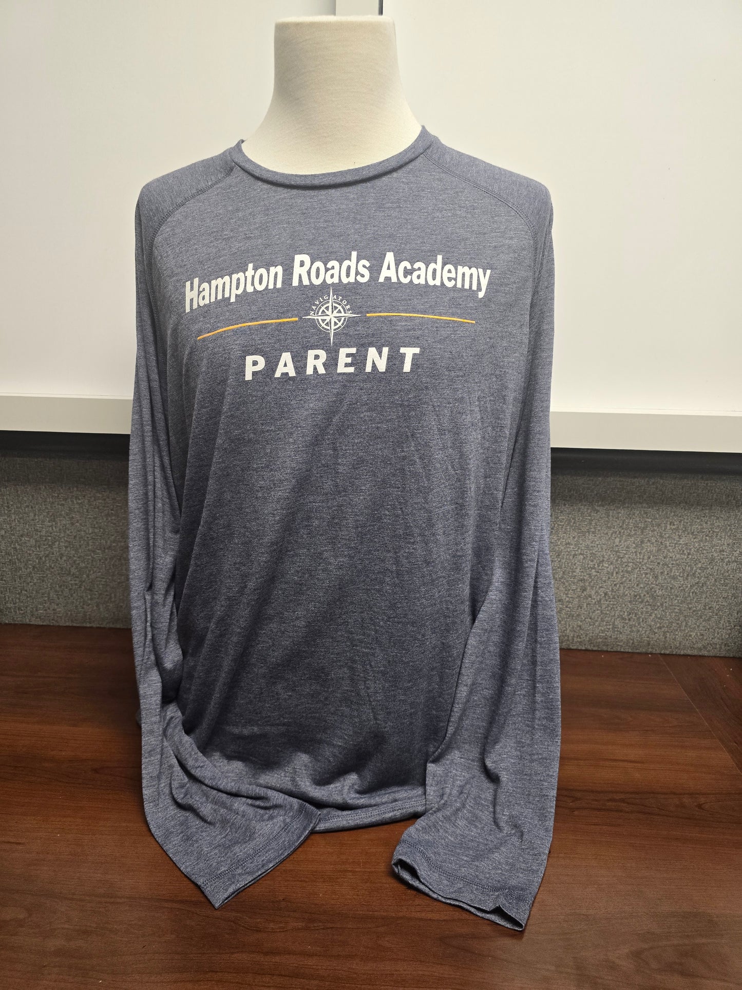 T-shirt Long-sleeve Heathered Blue Light weight HRA Parent (Adult XL only)