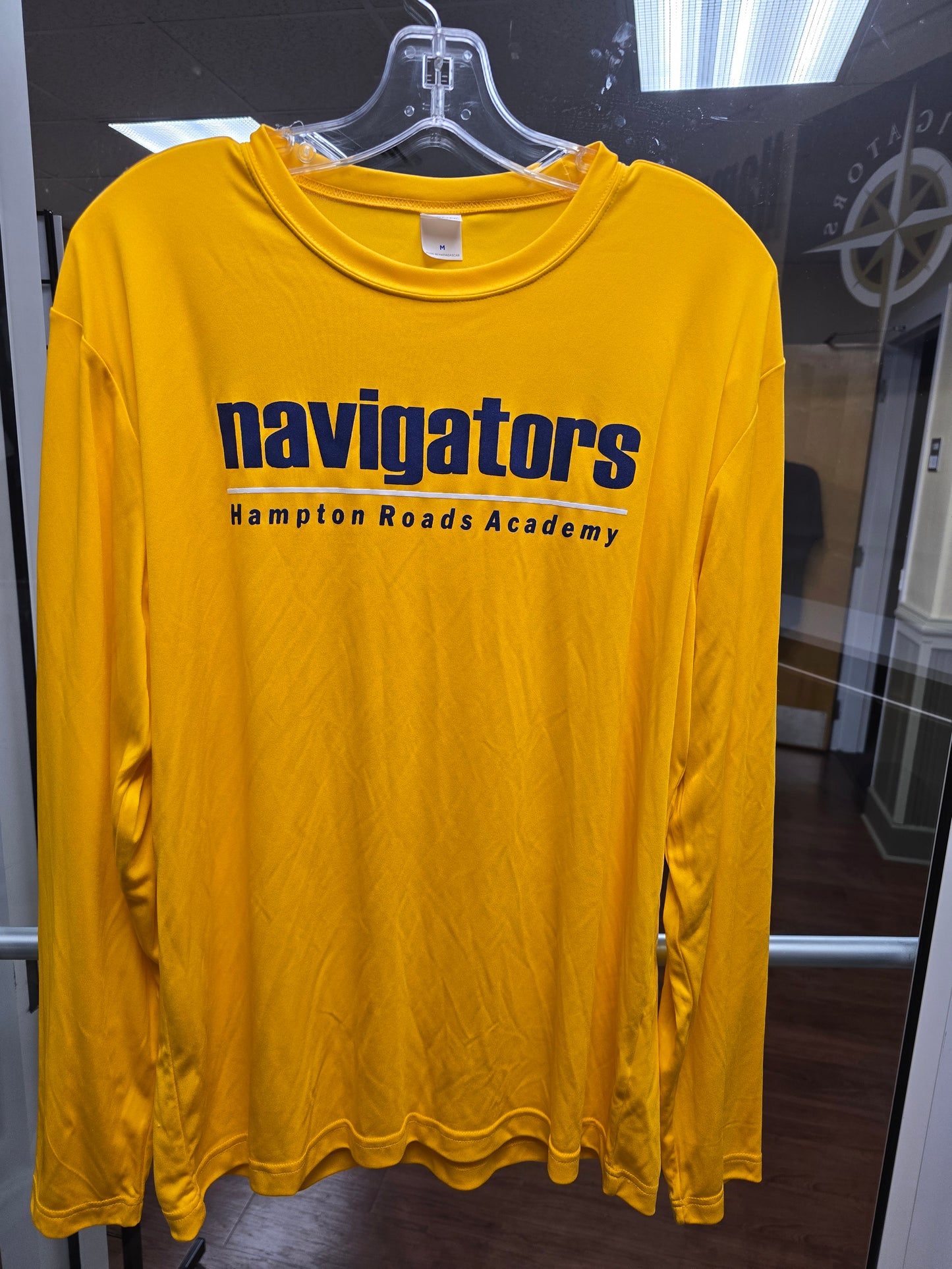 T-shirt Long-sleeve Gold Light weight Navigators in blue (adult sizes only)
