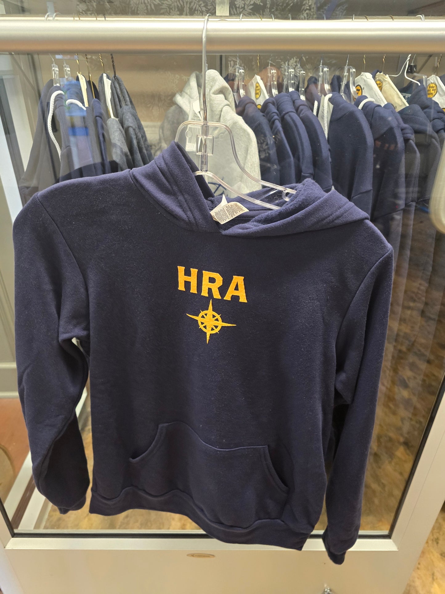 Sweatshirt Hoodie Lightweight Blue HRA Compass