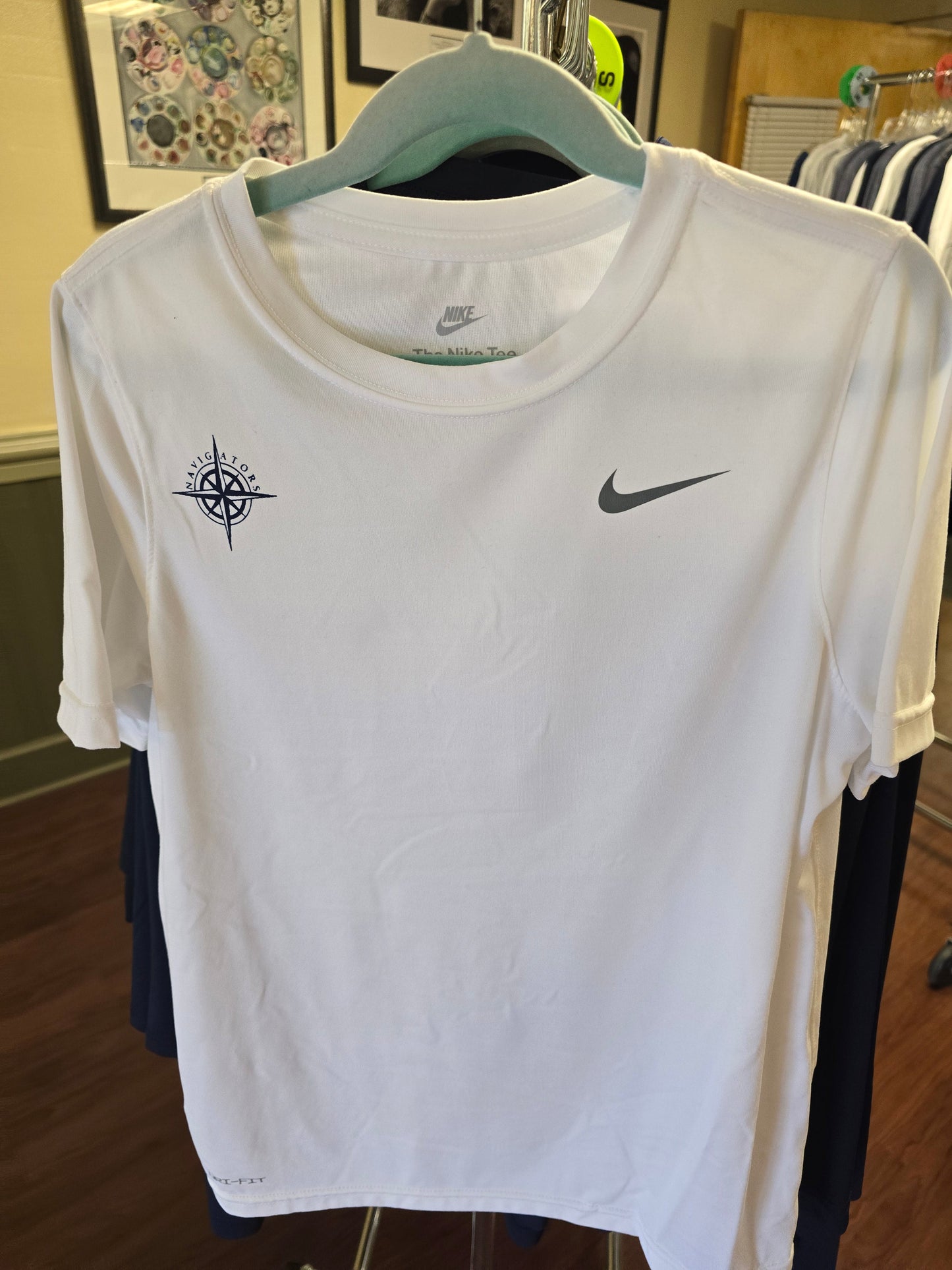 T-shirt Short-sleeve White Nike Dri-fit HRA Compass