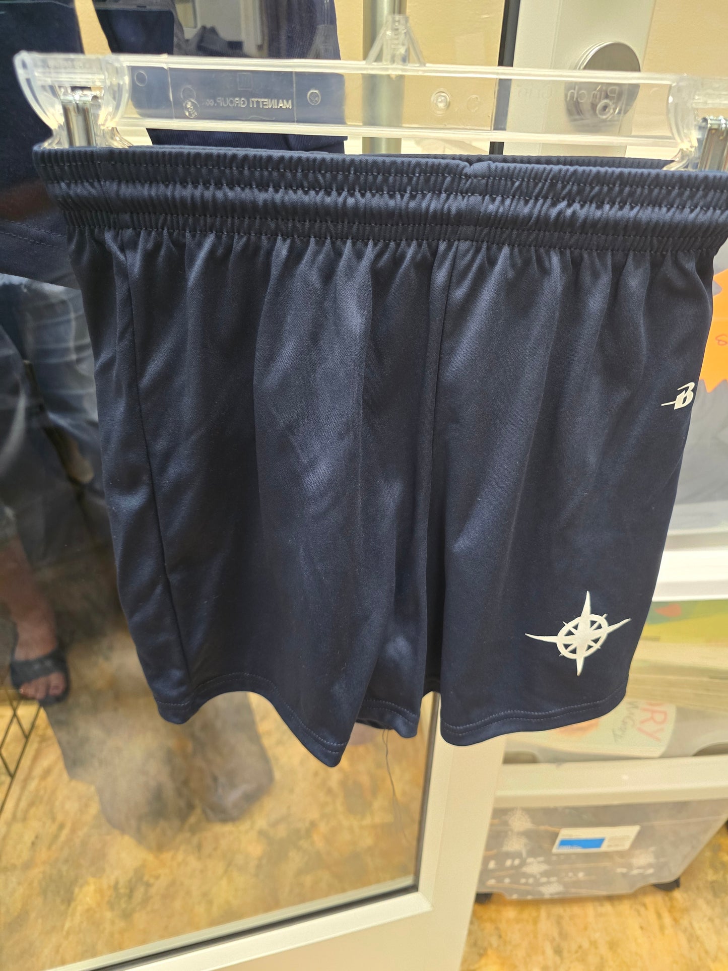 Shorts Blue with Compass 5 inch inseam *