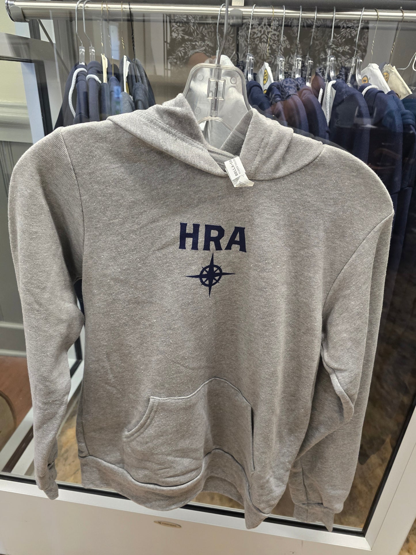 Sweatshirt Hoodie Lightweight Gray HRA Compass