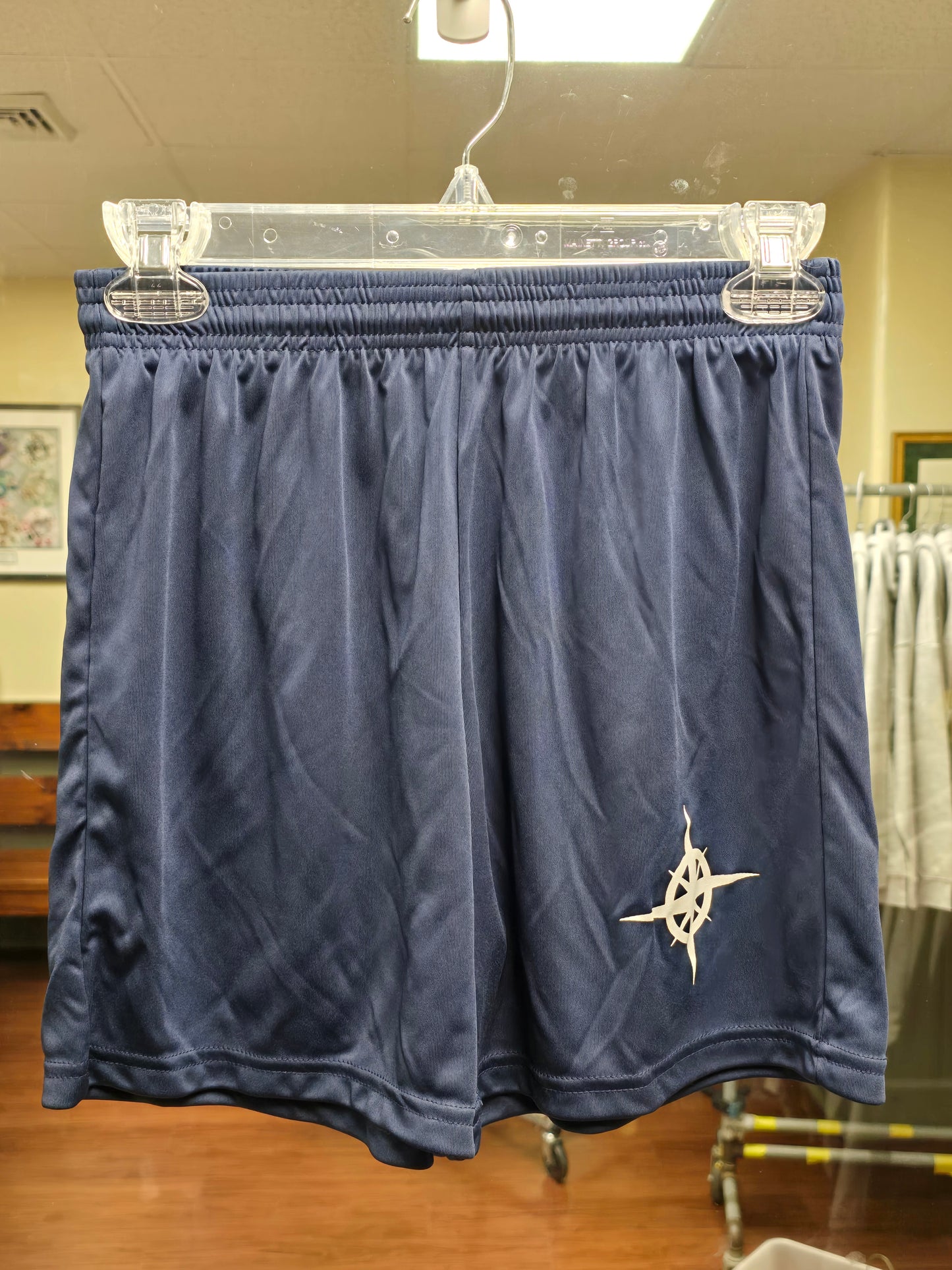 Shorts Blue with Compass 5 inch inseam *