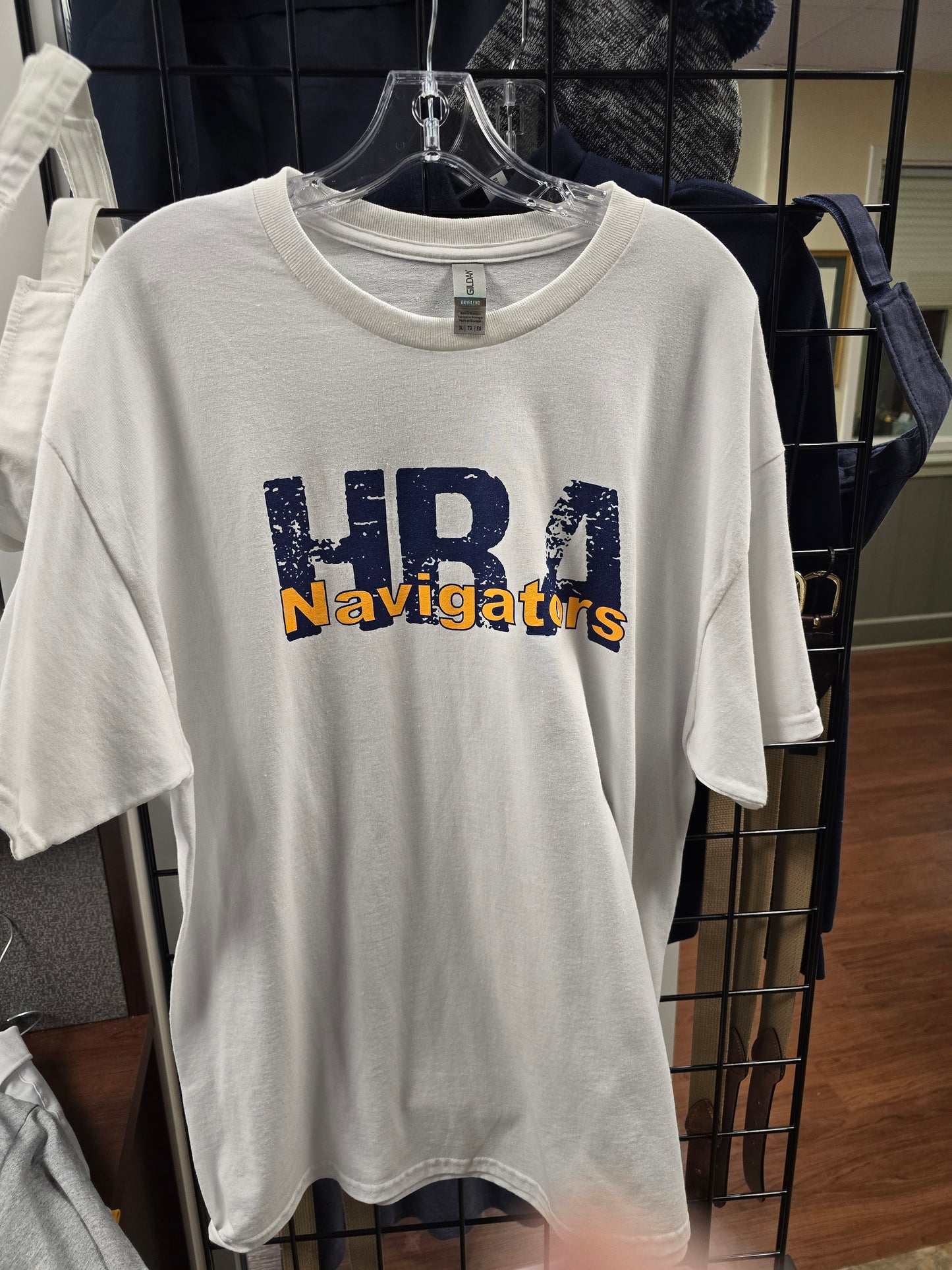 T-shirt Short-sleeve White HRA Navigators (Adult  XXL only)