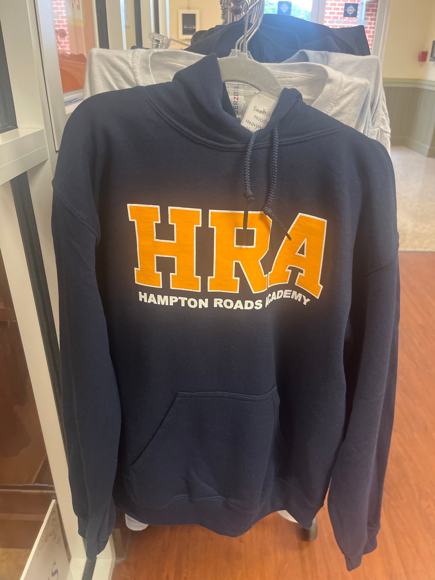 Sweatshirt Hoodie Heavyweight Blue Large HRA