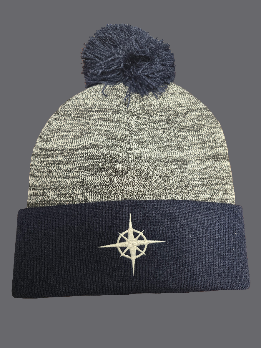 Hat Winter Blue/Gray HRA Compass