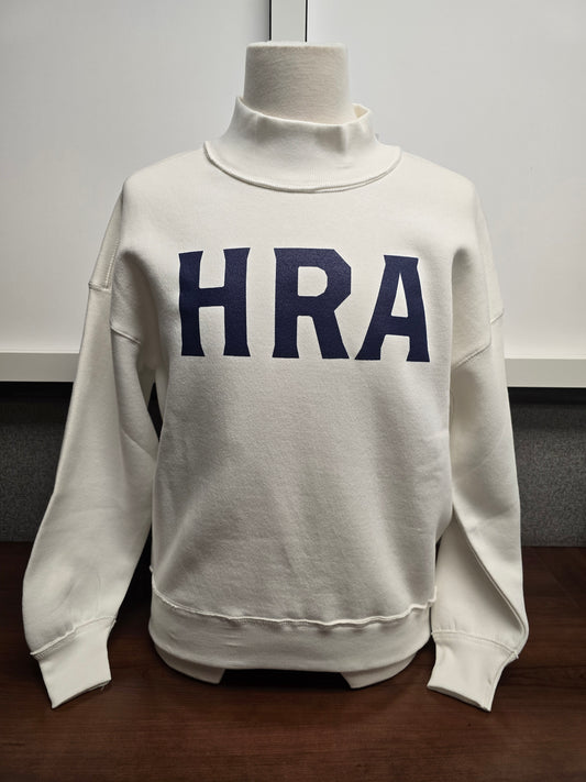 Sweatshirt Mock Collar Cream