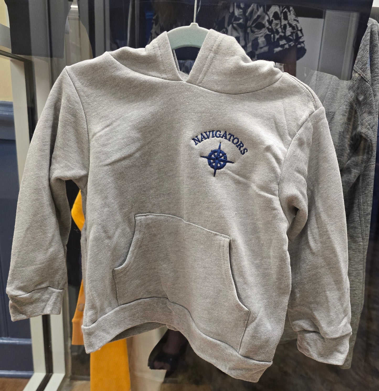Sweatshirt Hoodie Lightweight Gray Compass Rose - Toddler Sizes