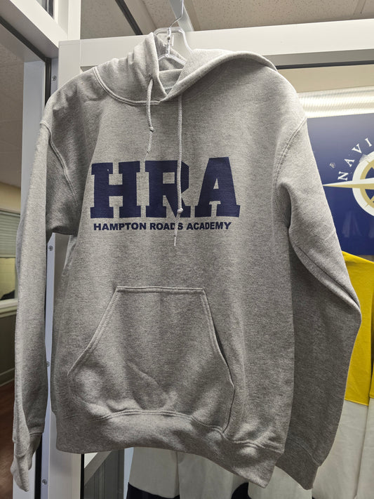 Sweatshirt Hoodie Heavyweight Gray Large HRA in Blue - only Adult M