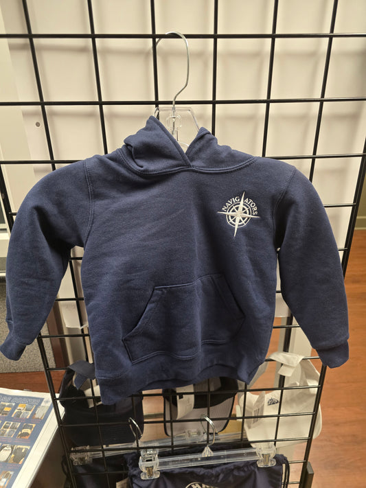 Sweatshirt Hoodie Heavyweight Blue Compass - Youth 3T only