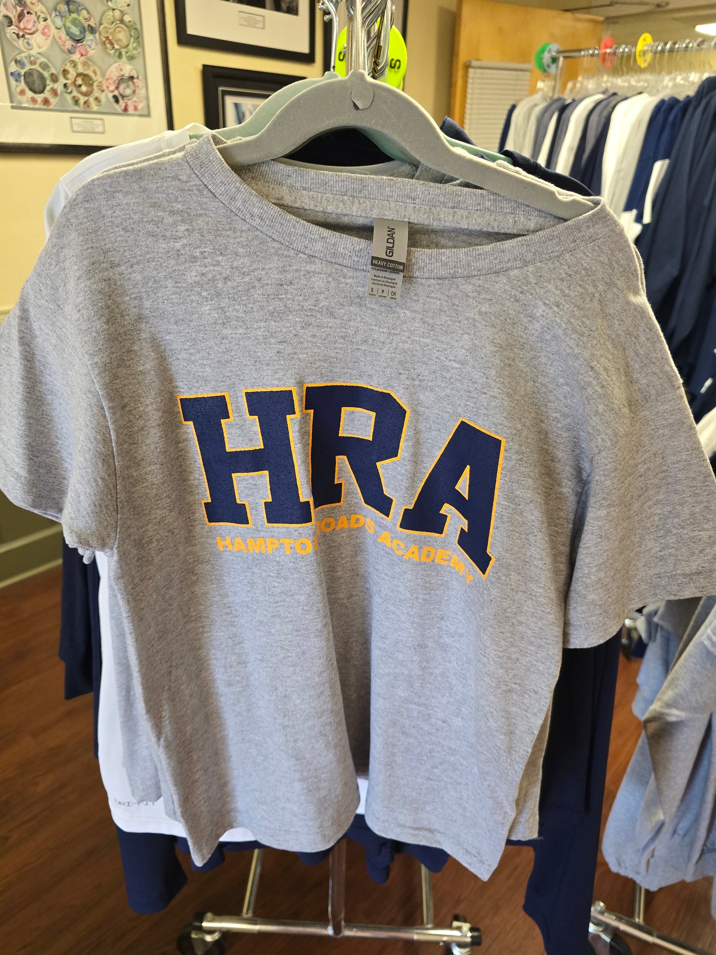 T-shirt Short-sleeve Gray Classic HRA Blue