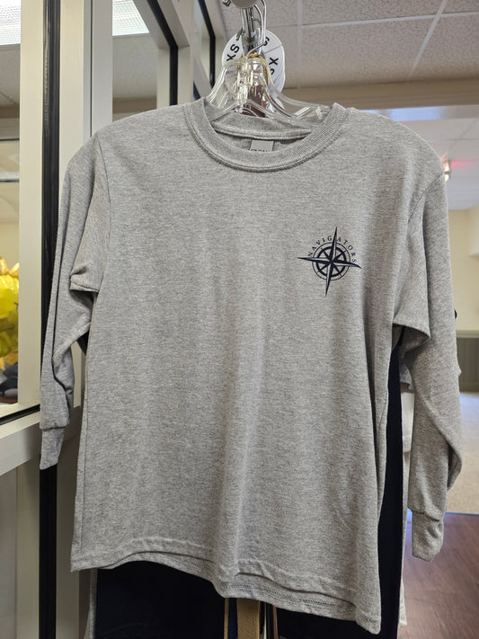 T-shirt Long-sleeve Gray HRA Compass