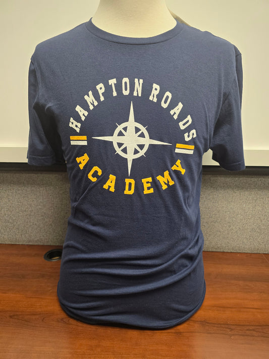 T-shirt Short-sleeve Blue Compass *
