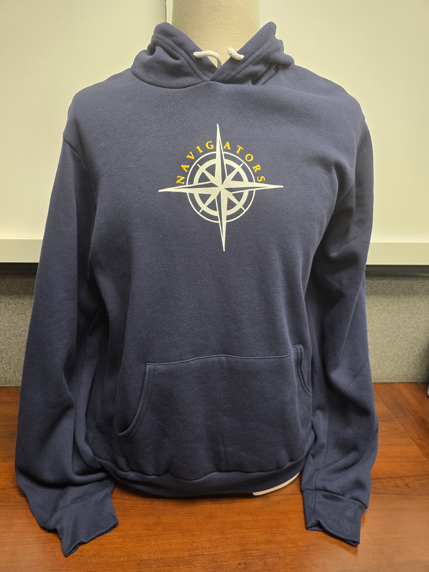 Sweatshirt Hoodie Lightweight Blue Navigator Compass