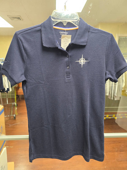 Polo Girls Collar Blue HRA Compass (yellow or white) and two collar styles *