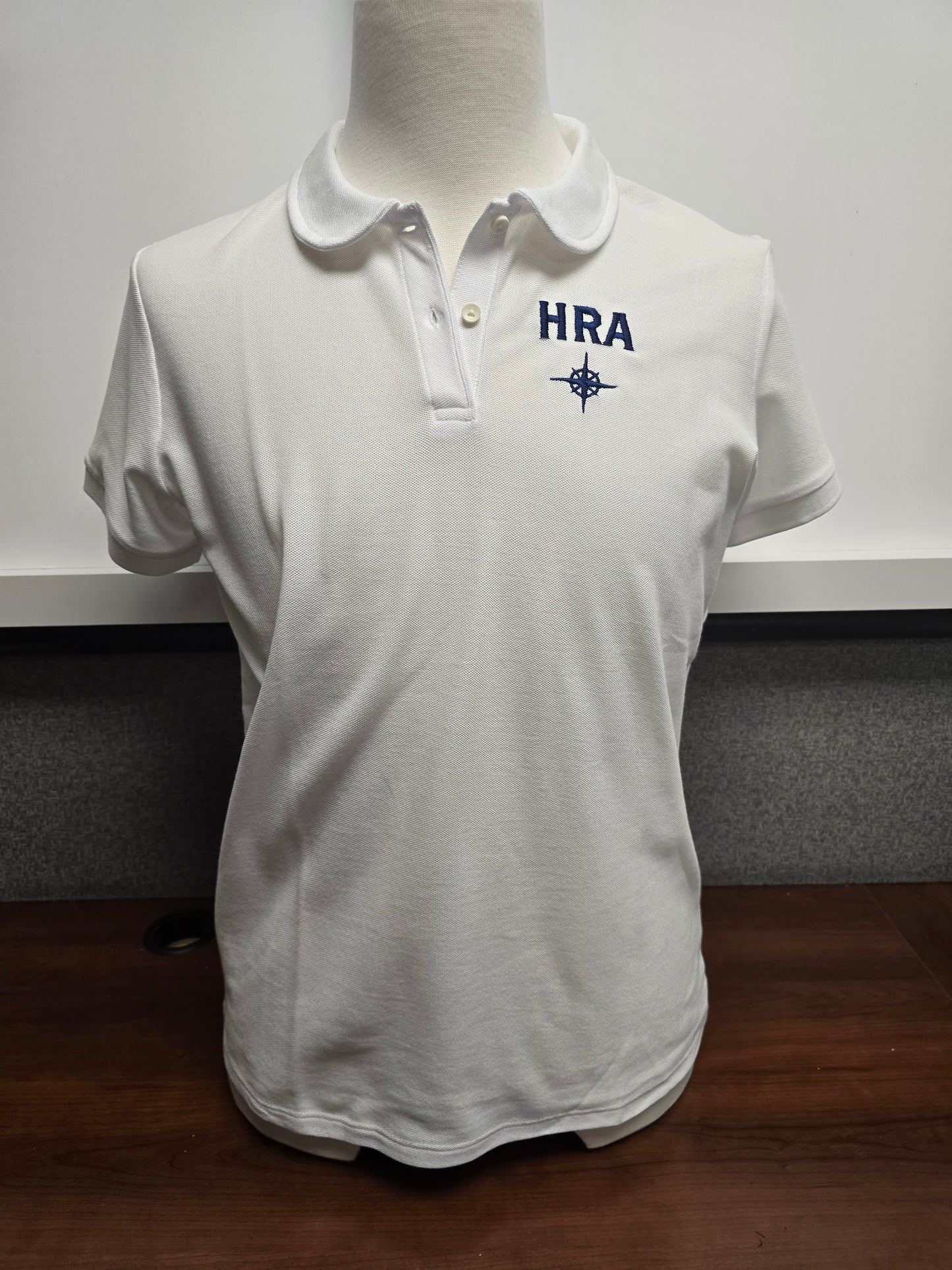 Polo Girls Collar White HRA Compass - 2 collar styles
