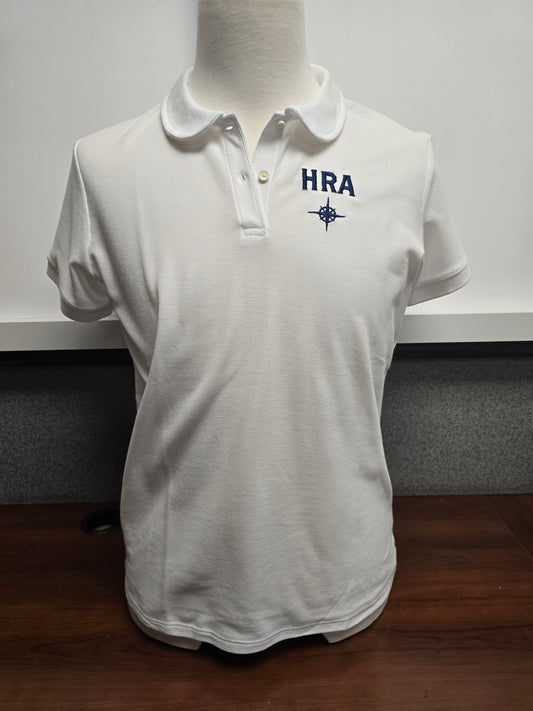 Polo Girls Collar White HRA Compass - 2 collar styles