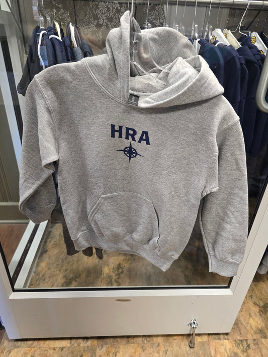 Sweatshirt Hoodie Heavyweight Gray HRA Compass