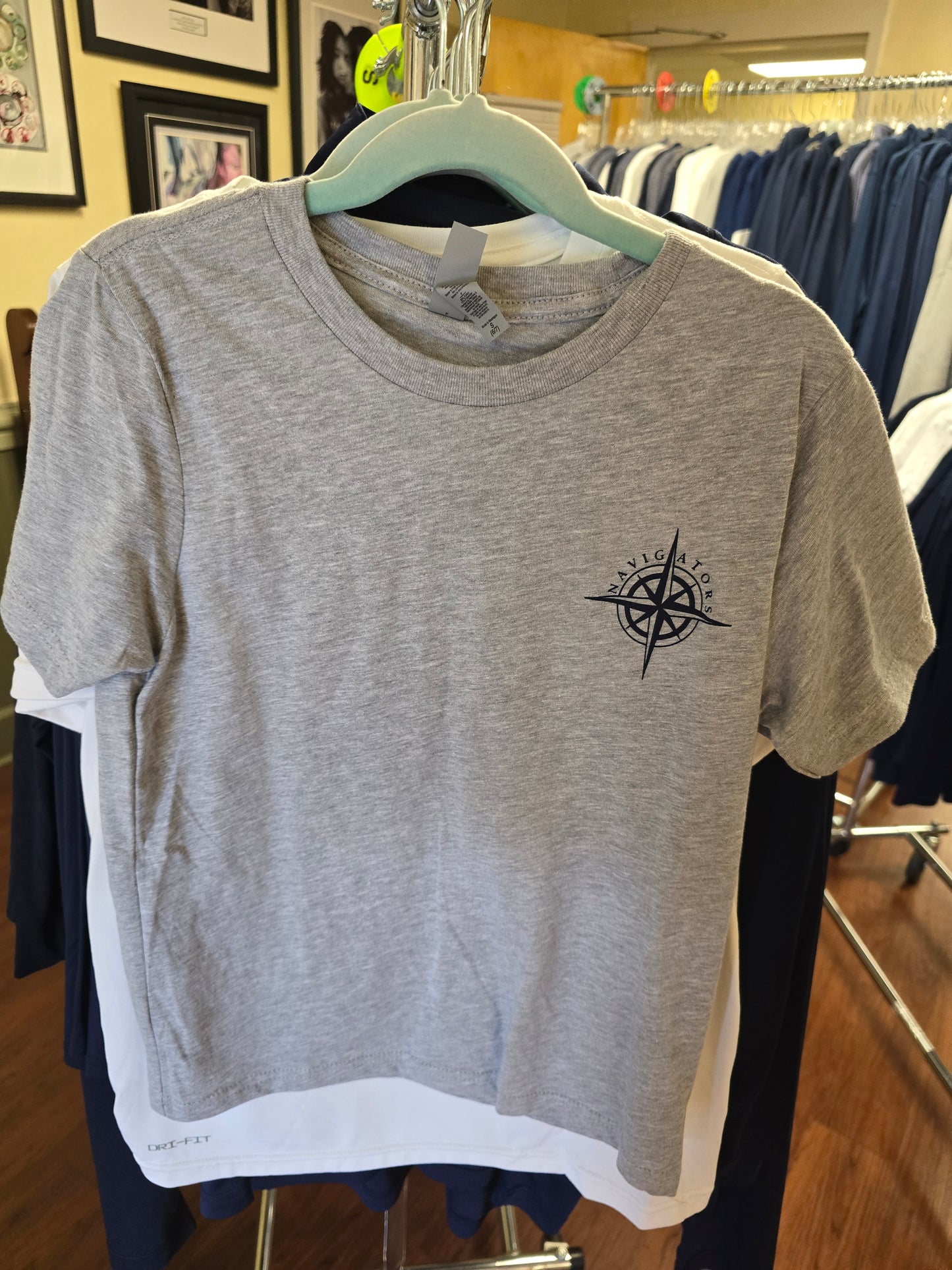 T-shirt Short-sleeve Gray Compass