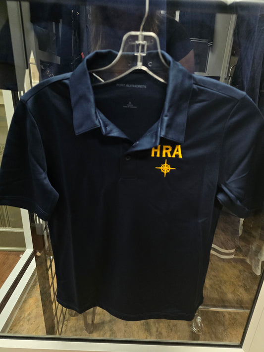 Polo Blue Dri-Fit  HRA Compass - comes in youth and adult sizes