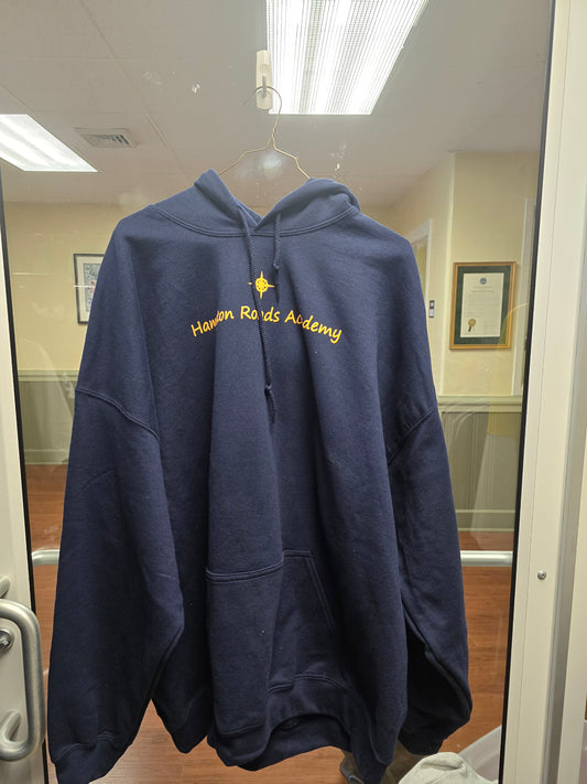 Sweatshirt Hoodie Heavyweight Blue Hampton Roads Academy