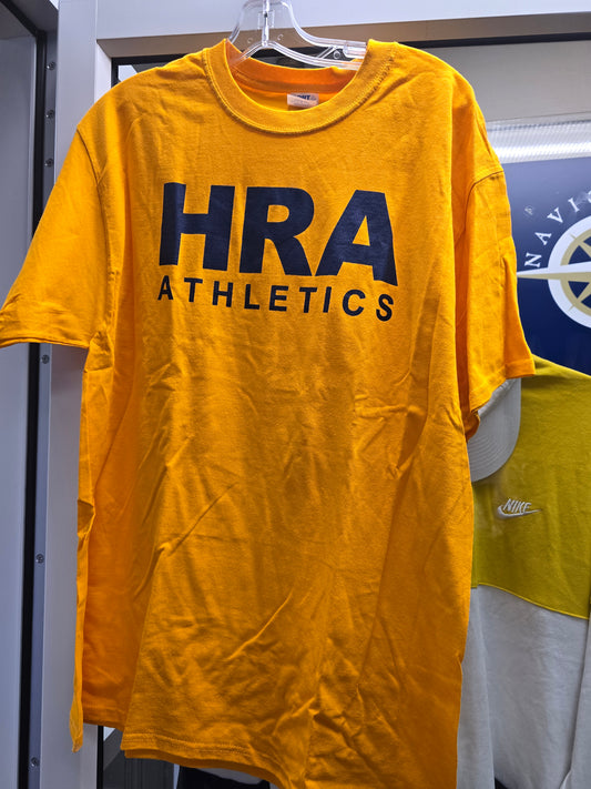 T-shirt Short-sleeve Gold HRA Athletics -  only adult L remaining