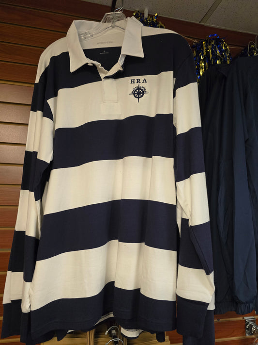 Rugby Shirt - Blue and Whire Stripe