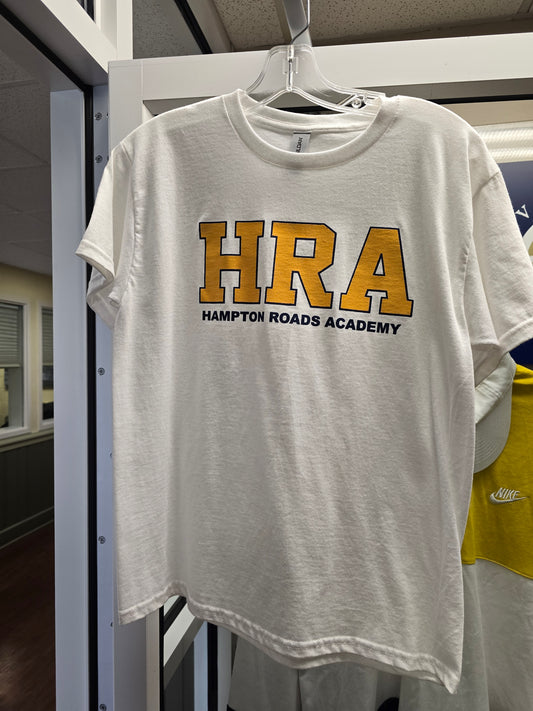 T-shirt Short-sleeve White Classic HRA in Yellow in Youth L and XL only