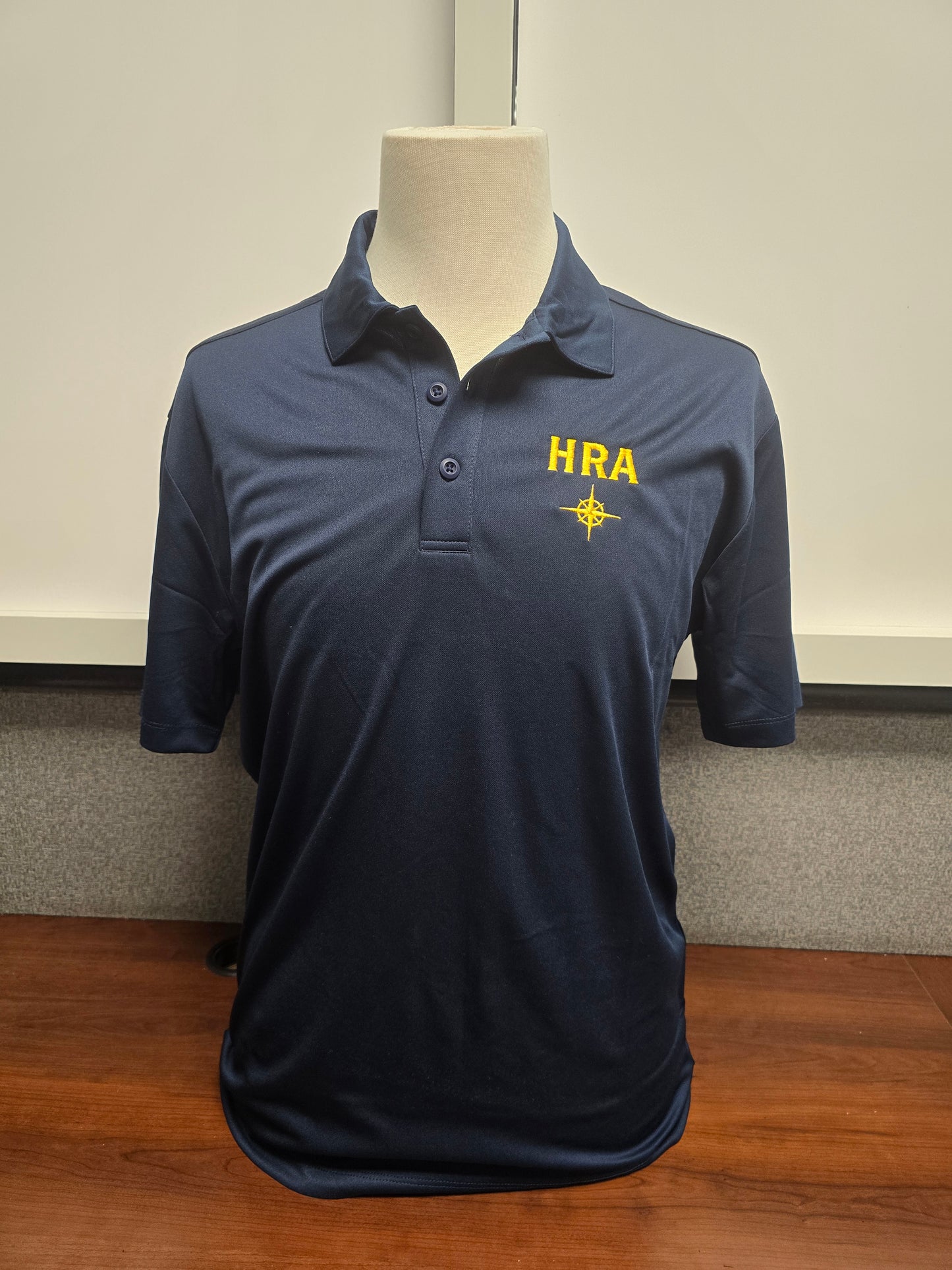 Polo Blue Dri-Fit  HRA Compass - comes in youth and adult sizes