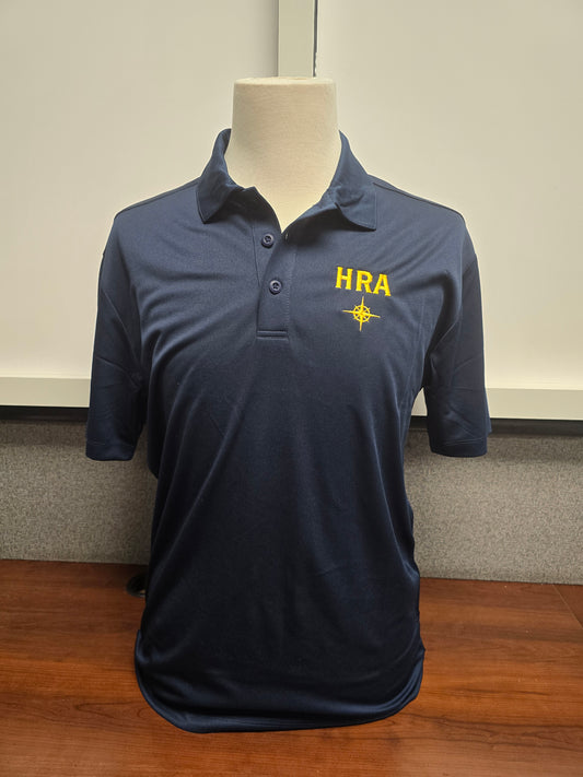 Polo Blue Dri-Fit  HRA Compass - comes in youth and adult sizes