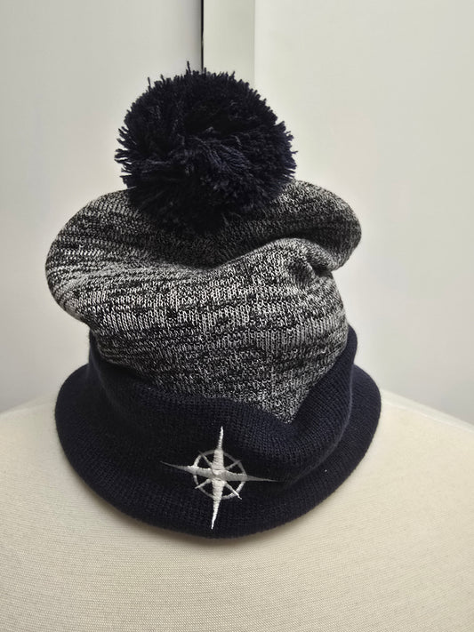 Hat Winter Blue/Gray HRA Compass