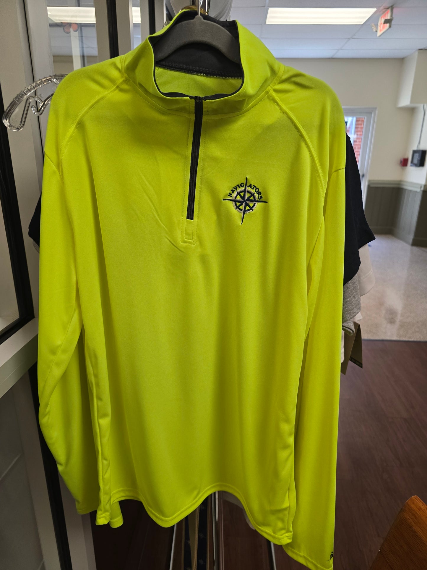 1/4 Pullover  Yellow Light weight HRA Compass -  adult S and XL
