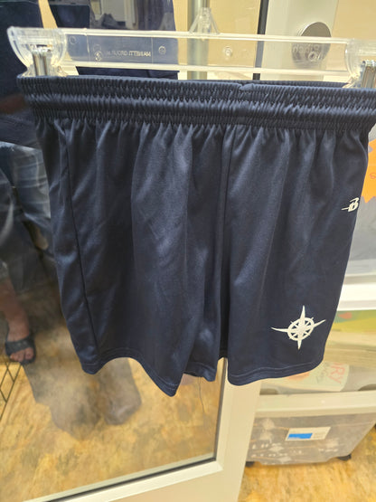 Shorts Blue with Compass 5 inch inseam *