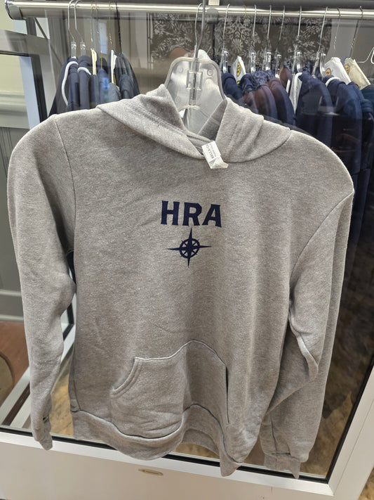 Sweatshirt Hoodie Lightweight Gray HRA Compass