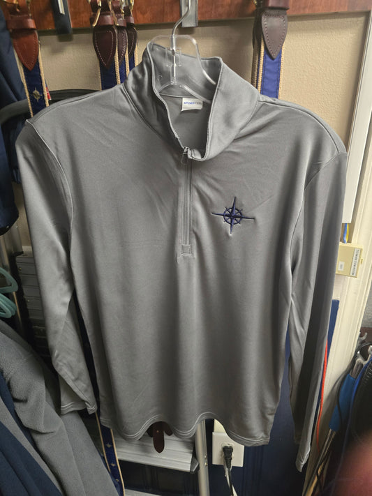 1/4 Pullover Gray Light weight HRA Compass - Just Youth Sizes